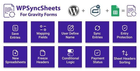 WPSyncSheets For Gravity Forms v5.0 – Gravity Forms Google Spreadsheet Addon