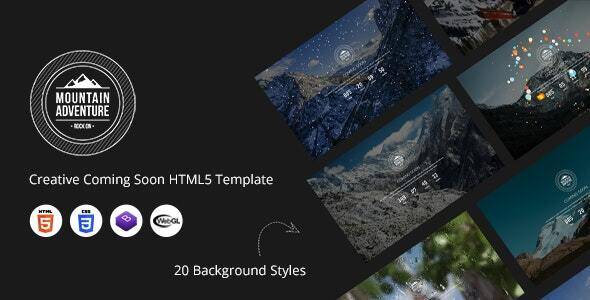 Mountain – Creative Coming Soon HTML5 Template