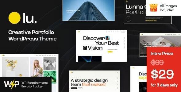 Lunna – Creative Portfolio WordPress Theme v1.8 