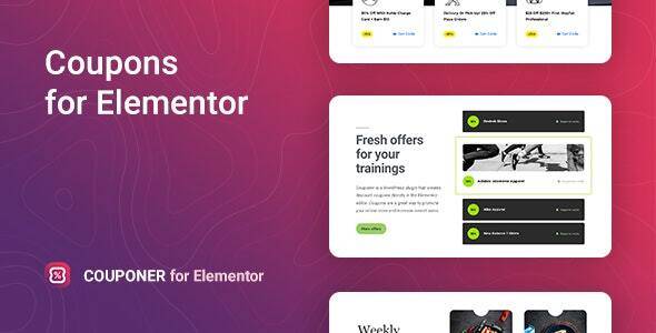 Couponer v1.1.5 – Discount Coupons for Elementor