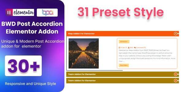 Blog Post Accordion Addon For Elementor Free Download