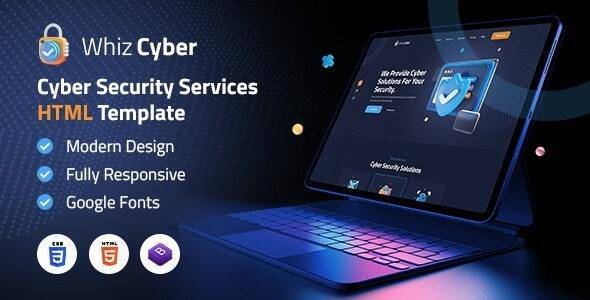 WhizCyber – Cyber Security HTML Template