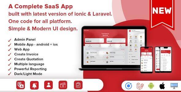 Easy Invoice A Complete Saas Package for Accounting Android, ios Web