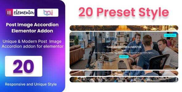 Blog Post Image Accordion Addon For Elementor v1.0