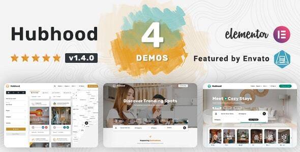 Hubhood v1.5.4 – Directory & Listing WordPress Theme