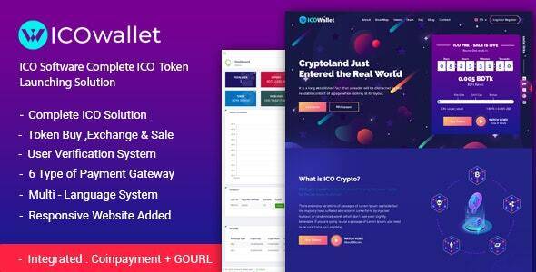 ICOWallet v3.0 – Complete ICO Software and Token Launching Solution (Activated)