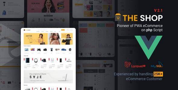 The Shop – PWA eCommerce CMS v2.7  (Activated)