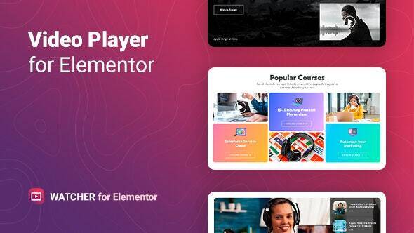 Watcher v1.0.1 – Flexible Video Player for Elementor