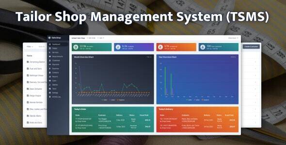 Tailor Shop Management System Nulled (TSMS)