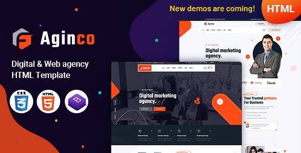 aginco digital agency html template free download