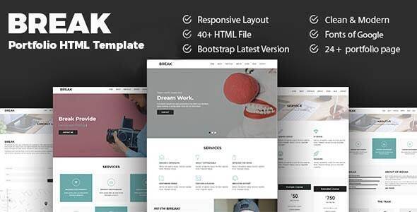 Responsive Portfolio HTML Template