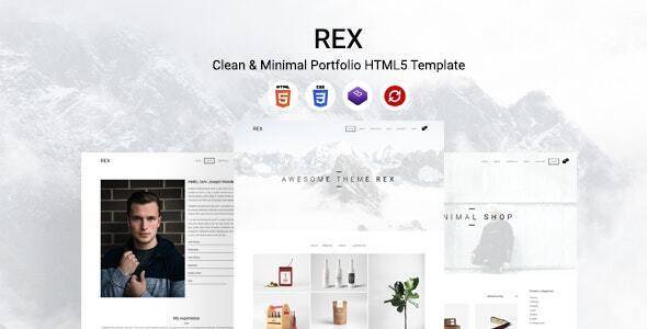 Clean & Minimal Portfolio HTML5 Template