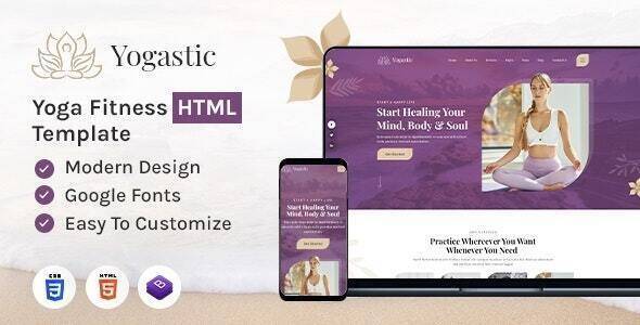 Yogastic – Yoga & Fitness HTML Template