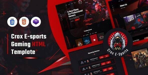 CROX Esports & Gaming HTML Template