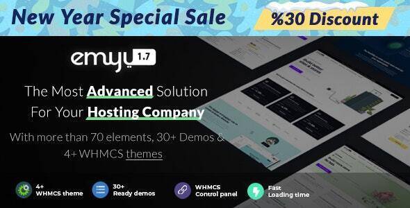 emyui - multipurpose web hosting with whmcs template