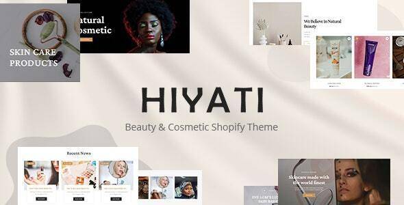 Hiyati Beauty Cosmetics Shopify Theme