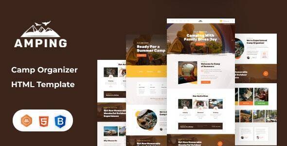 Amping – Camp Organizer HTML Template