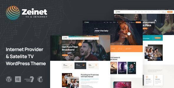 Zeinet Internet Provider Satellite TV WordPress Theme Free Download