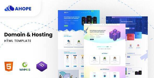 Ahope Responsive HTML Hosting Template Free Download
