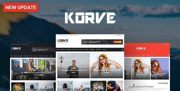 Korve v2.0.0 – Personal Blogger Template