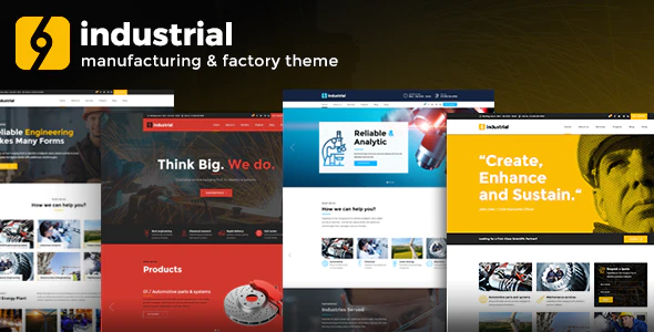 Industrial v1.5.0 Corporate Industry & Factory WordPress Theme Download