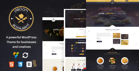 La Boom v2.7 – Food & Restaurant Bistro WordPress Theme Download