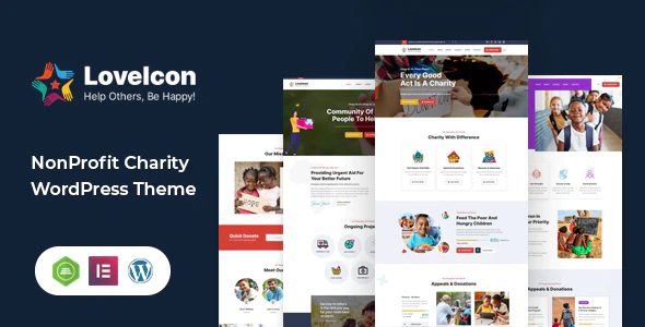 Loveicon v2.0 (Updated) Nonprofit Charity WordPress Theme Download