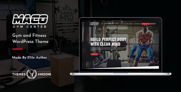 Maco Gym and Fitness WordPress Theme v1.7 Download