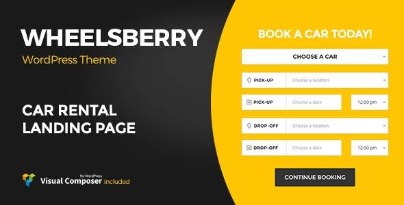 Wheelsberry v1.2.8 – Car Rental WordPress Theme Download