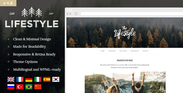 The Lifestyle v.1.3.2 Vintage & Simple WordPress Blog Theme Download