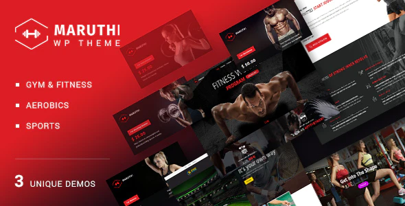 Maruthi v2.8 Fitness Gym Trainer WordPress Theme Download