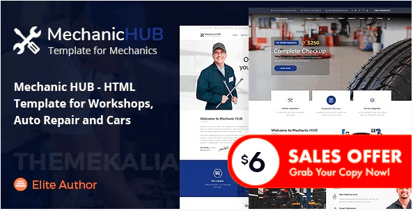 Mechanic HUB v1.0 – Car Repair HTML Template