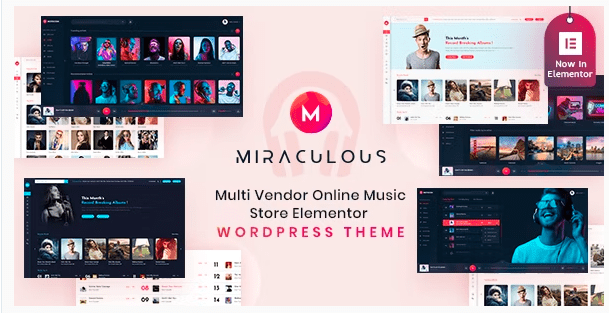 Miraculous v1.2.0 – Online Music Store WordPress Theme