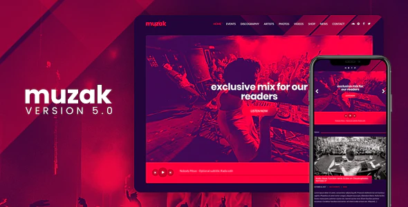 Muzak v5.6.1 – Music WordPress Theme Download