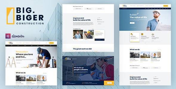 Bigger – v1.0.13 Construction WordPress Theme Download