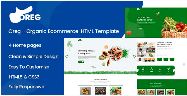 Oreg - Organic Shop HTML Template