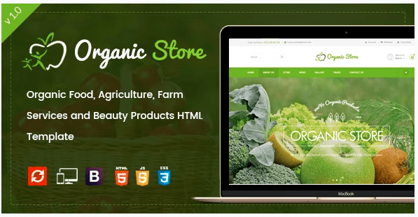 Organic Store – Agriculture and Beauty Products HTML Template