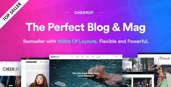 CheerUp v8.0.0 – Blog WordPress Theme Download