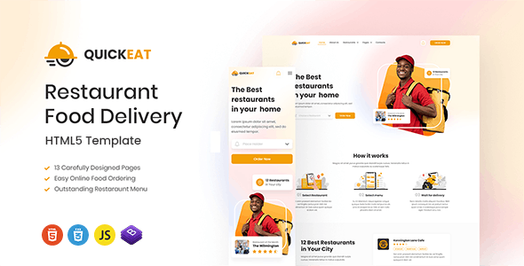 Quickeat – Restaurant & Food Delivery Template