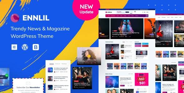 Ennlil – v.1.0.1 Modern Magazine WordPress Theme Download