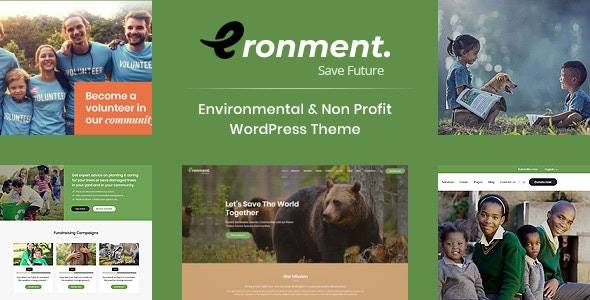 Eronment v1.5 – Environmental WordPress theme Download