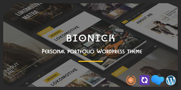 Bionick v6.9 Personal Portfolio WordPress Theme Download