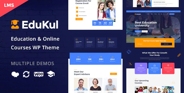 Edukul v1.25 – Online Courses WordPress Theme Download