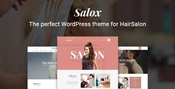 Salox v.1.1.2 Hair Salon WordPress Theme Download