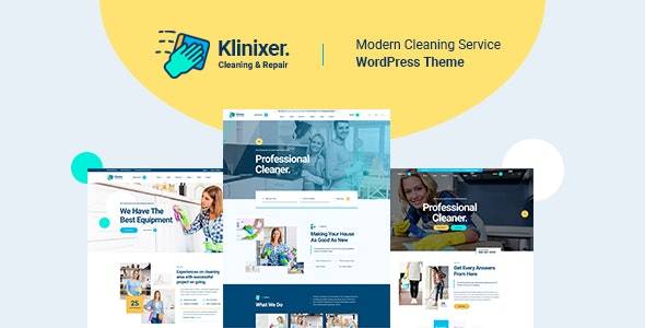 Klinixer v1.0.8 – Cleaning Services WordPress Theme + RTL Download