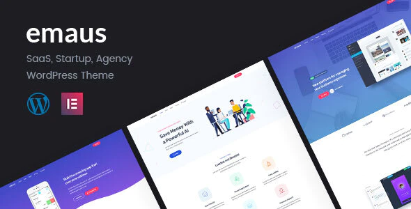 Emaus v1.4.3 SaaS App and Startup Elementor WordPress Theme Download