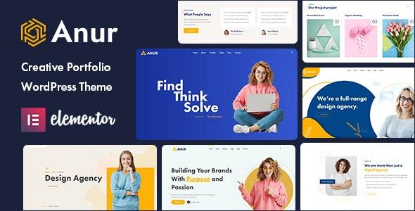 Anur – v.1.0.0 Portfolio WordPress Theme Download