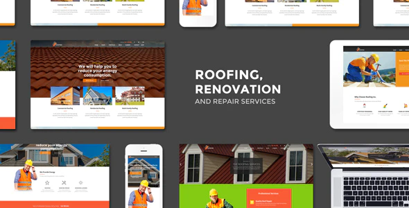 Roofing Renovation & Repair Service WordPress Theme v3.4 Download