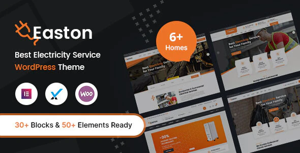 Easton v.1.0.0 Electricity Services WordPress Theme Download