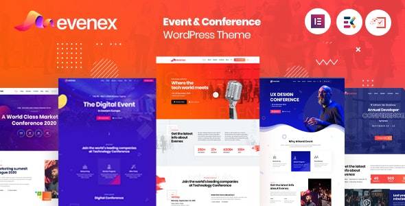 Evenex 1.9.0 – Event Conference WordPress Theme Download